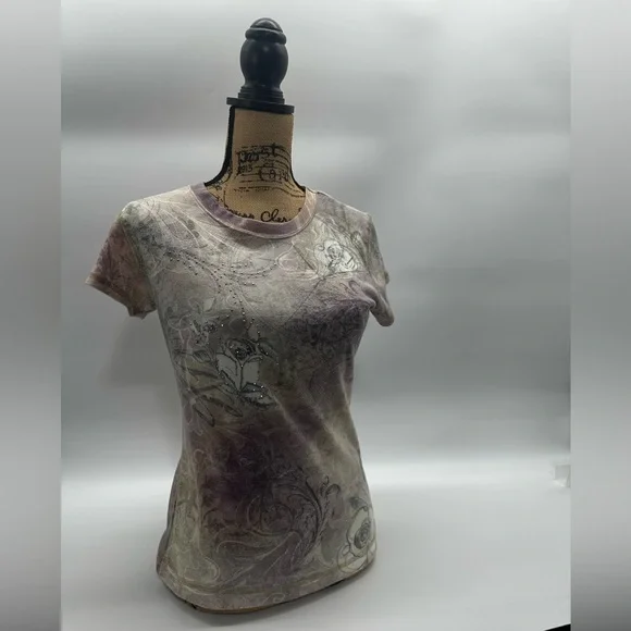 Apt.9 Fairy grunge or Y2K-inspired aesthetic Short Sleeved Tee Shirt ~ Medium - Picture 10 of 12